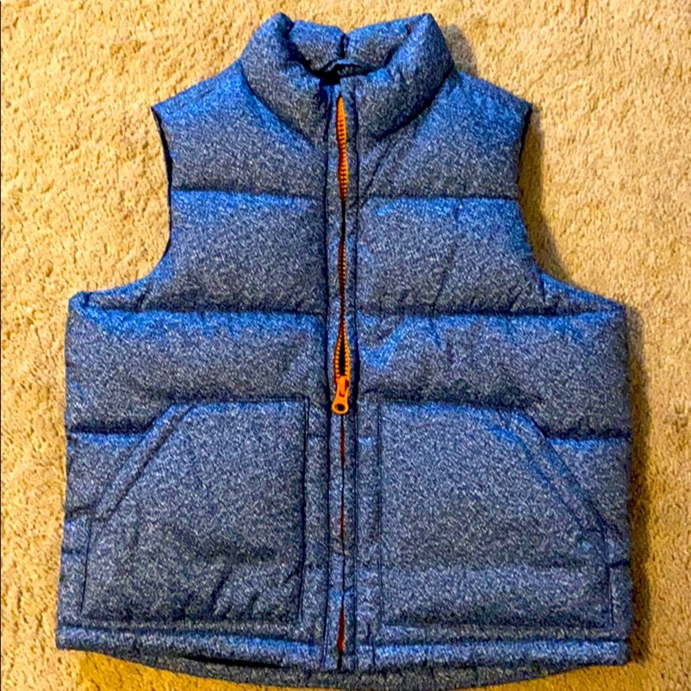 Boys blue puffer vest